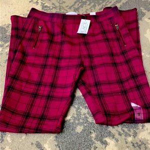 Just plaid purple jeggings